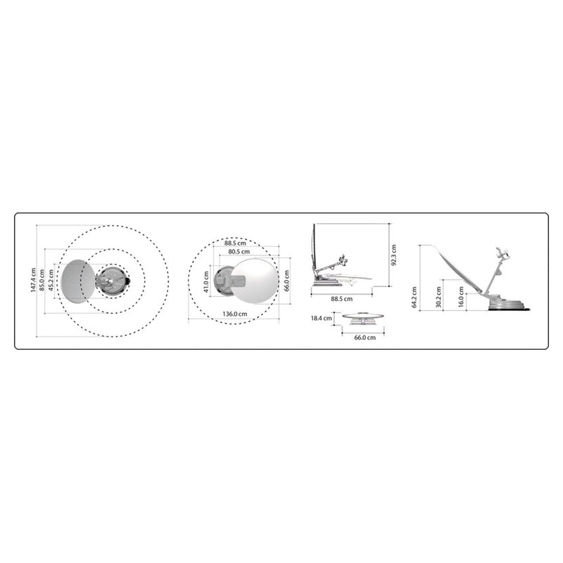 Carbest X65 MultiSat - automatische Sat-Anlage Single LBN - Wohnmobil, Wohnwagen