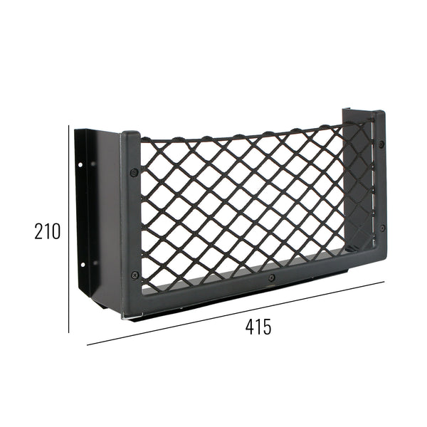 Netzablagefach L 415 x 210 mm x 80 mm + Abstandshalter