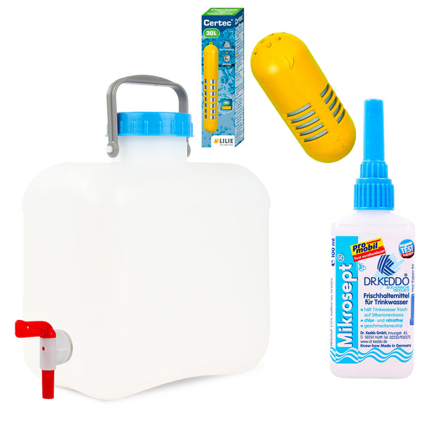 16 Liter Wasser-Notfall-Set | Wasser-Lager-Paket | Trinkwasserkonservierung