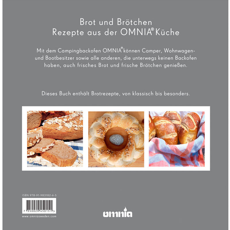 Omnia Backbuch - Brot backen einfach & lecker, 64 Rezepte Kochbuch Campingofen