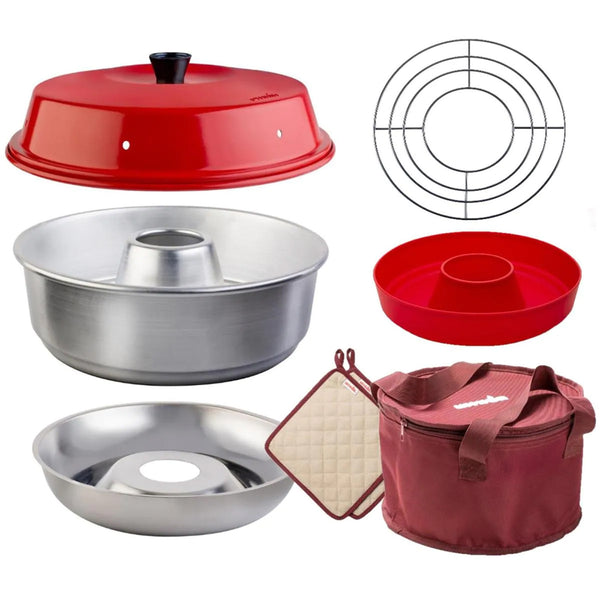 Omnia Camping Backofen KIT - 5-tlg. Campingbackofen Set Backofen + Zubehör