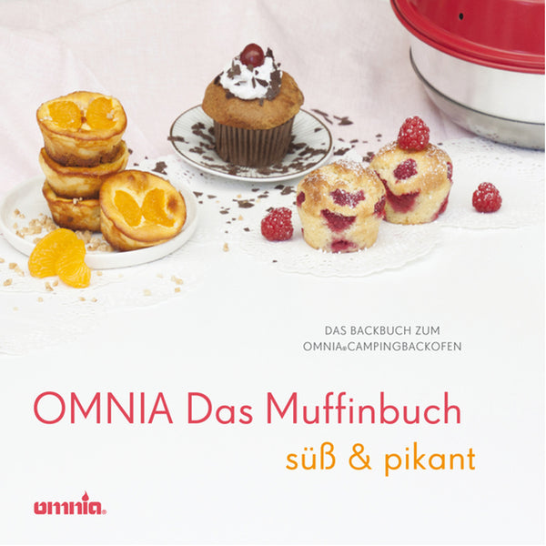 OMNIA Backbuch „Das Muffinbuch“ süß / pikant - Campingofen Rezeptbuch Backen