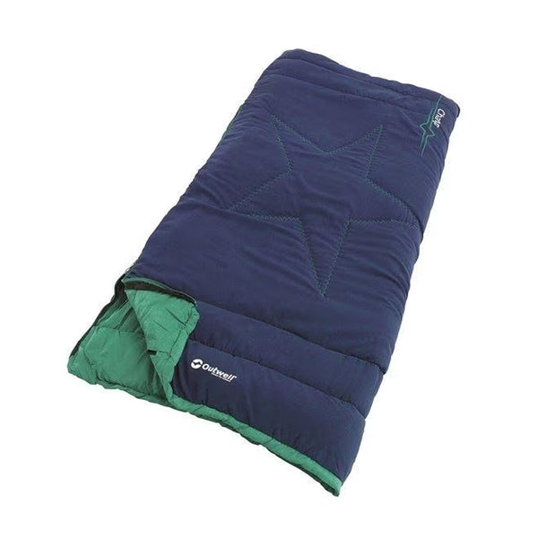 Outwell Schlafsack CHAMP Kids, Ocean Blue 150x70cm Deckenschlafsack Decke