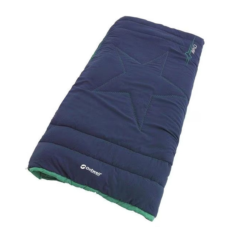 Outwell Schlafsack CHAMP Kids, Ocean Blue 150x70cm Deckenschlafsack Decke