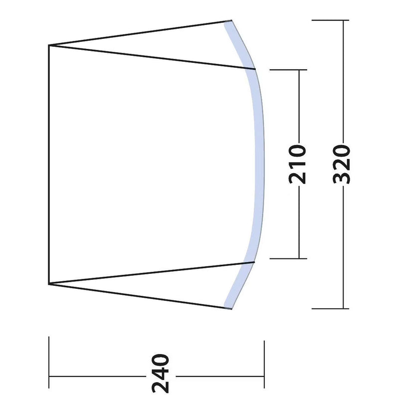 Outwell Touring Canopy Air Luft-Sonnensegel Busvordach Sonnensegel 320x240x200cm