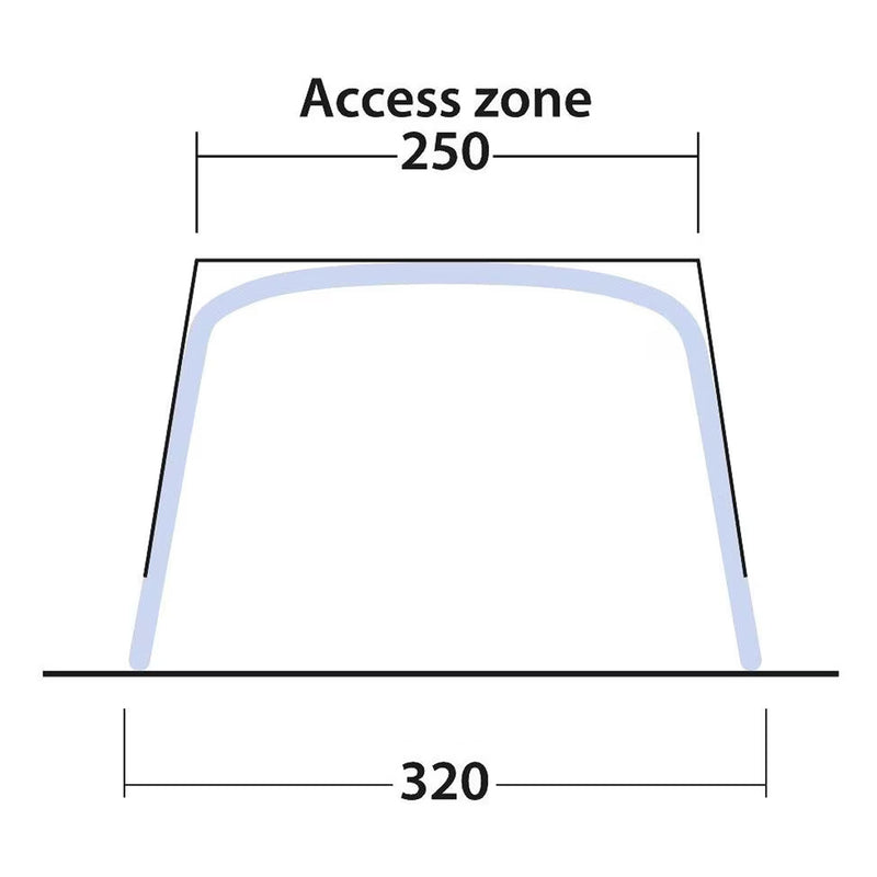 Outwell Touring Canopy Air Luft-Sonnensegel Busvordach Sonnensegel 320x240x200cm