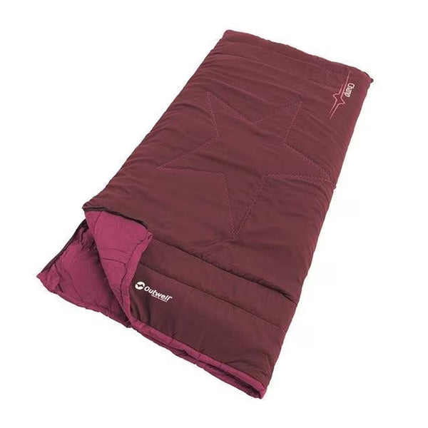 Outwell Schlafsack CHAMP Kids, Deep Red, 150x70cm Deckenschlafsack Decke