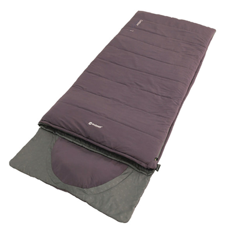 SET 2x Deckenschlafsack Contour Dark Purple, 220x85cm 2-Pers. Schlafsack Camping