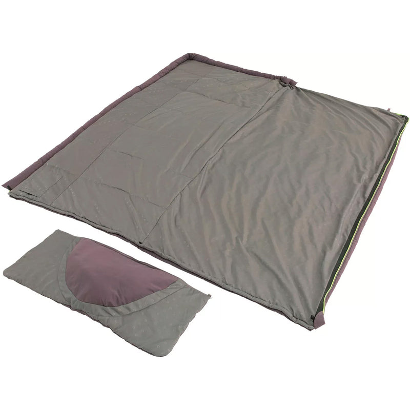 Outwell Deckenschlafsack Contour Purple, 220x85cm, Zipper Rechts, Schlafsack