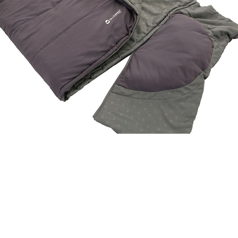 Outwell Deckenschlafsack Contour Dark Purple 220x85cm Schlafsack integr. Kissen