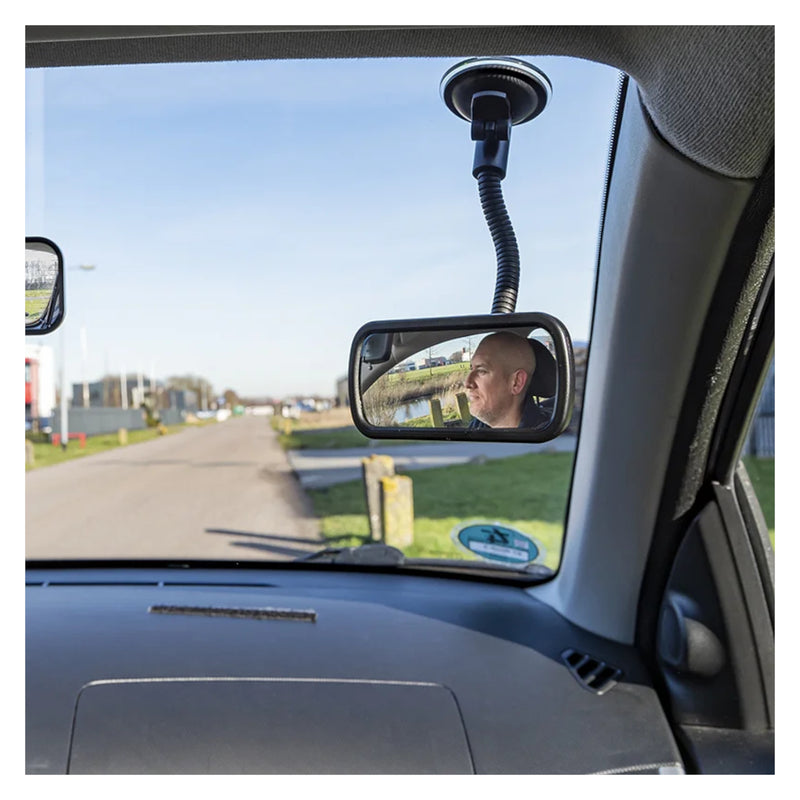 Panorama-Rückspiegel mit 12cm Flexarm - Universal Wohnwagen Caravan Spiegel