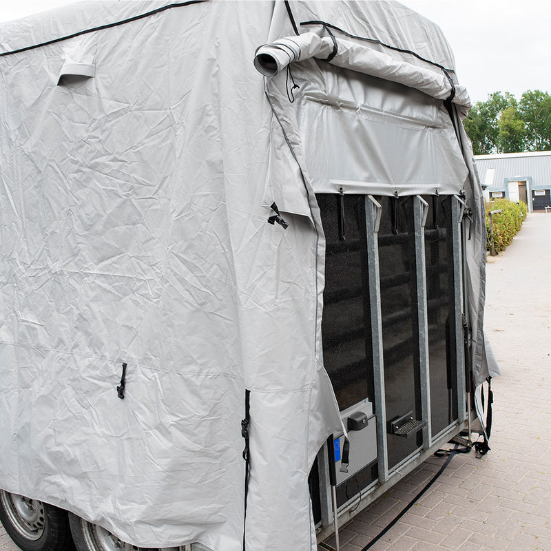 Pferdeanhänger Abdeckung 370x250x210 Tür links + rechts Oxford Gewebe