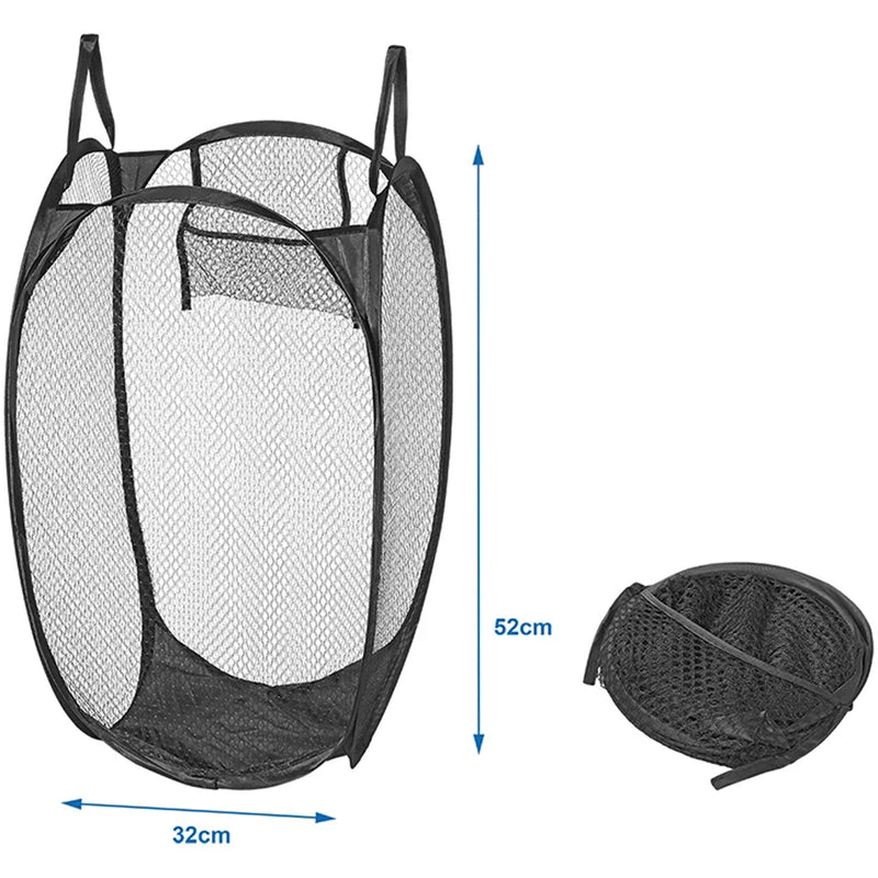 Faltbarer Wäschekorb Pop-Up Wäschesack Wäschebeutel 32x32x52cm Camping Wohnwagen