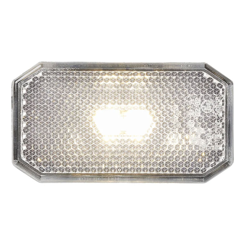 LED Seitenmarkierungsleuchte 12/24V – Weiß, 80x44 mm, wasserdicht & E-Typ geprüft