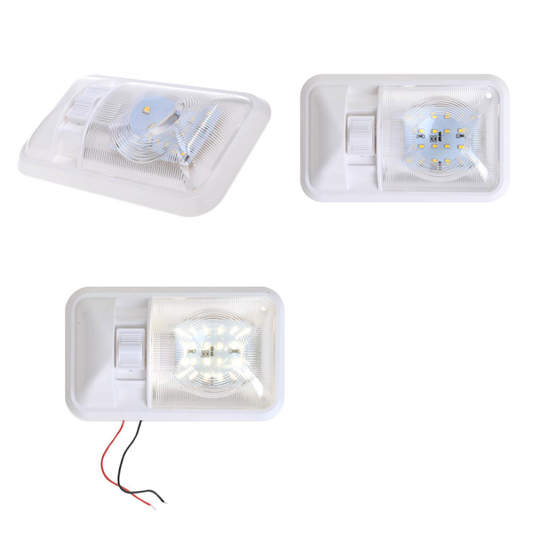 Aufbauleuchte 24-Leds, 12V, 320lm, 38x208x127mm, Kunststoff, weiß