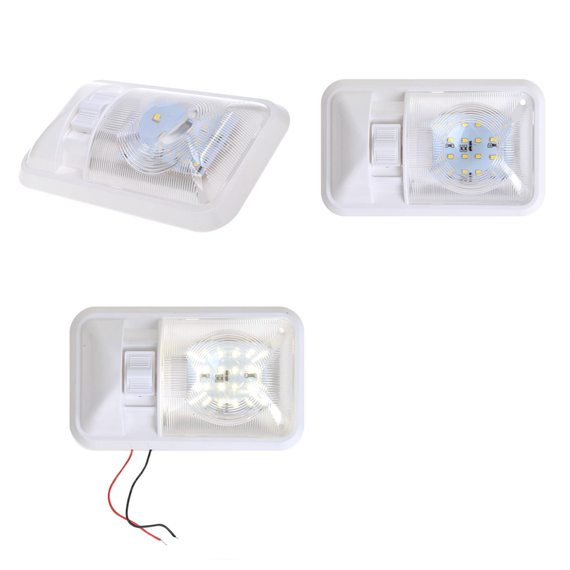 Aufbauleuchte 24-Leds, 12V, 320lm, 38x208x127mm, Kunststoff, weiß