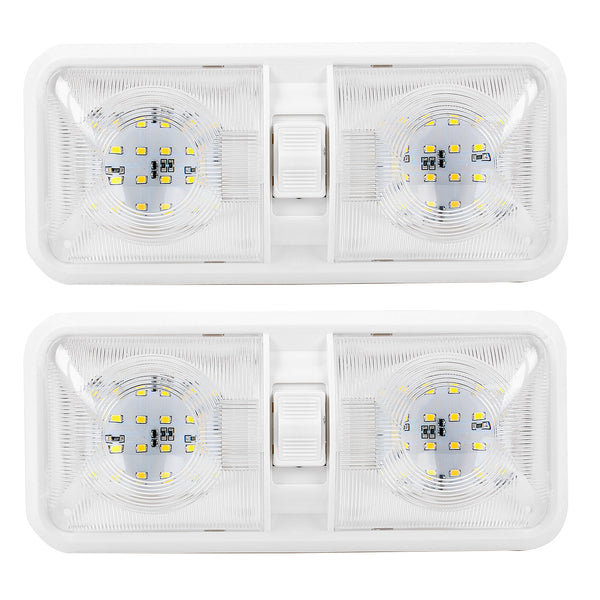 Aufbauleuchte 48-Leds 2er Set, 12V, 640lm, 38x288x127mm, Kunststoff