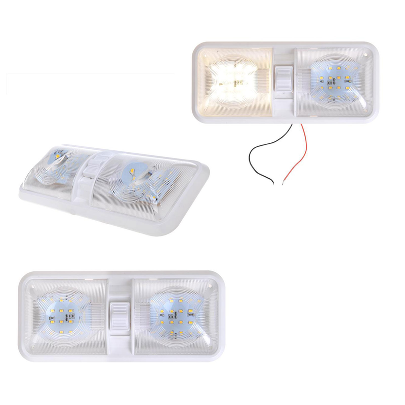 Aufbauleuchte 48-Leds 4er Set, 12V, 640lm, 38x288x127mm, Kunststoff