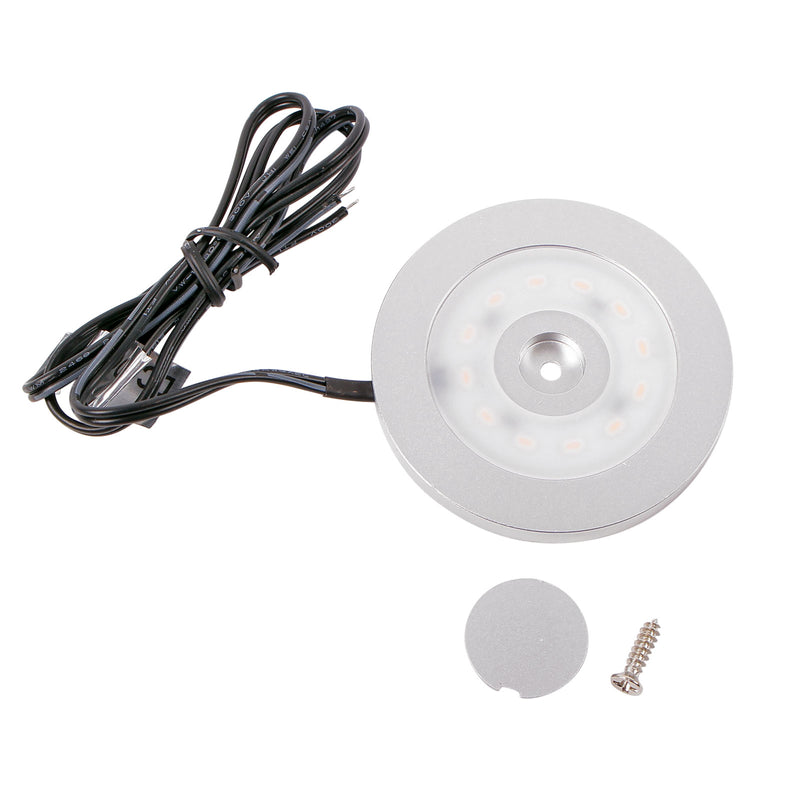 Aufbauspot 12 LED 240l, 12V-3,4W, Ø55x5,0mm