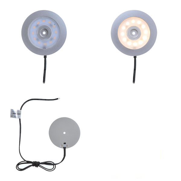 Aufbauspot 12 LED 240l, 12V-3,4W, Ø55x5,0mm