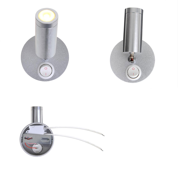 Aufbauspot 1 LED schwenkbar 12v, 120lm, Ø65x65-130mm