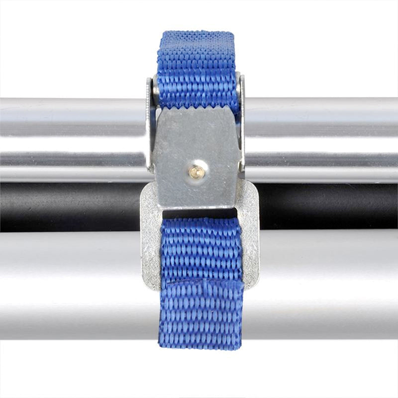Befestigungsriemen für Fahrradträger blau 4er Set 40 cm Metallschnallen