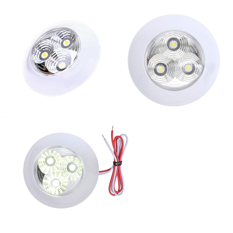 Deckenleuchte 3 LED 290lm, 12V-2,7W, ø95x25mm