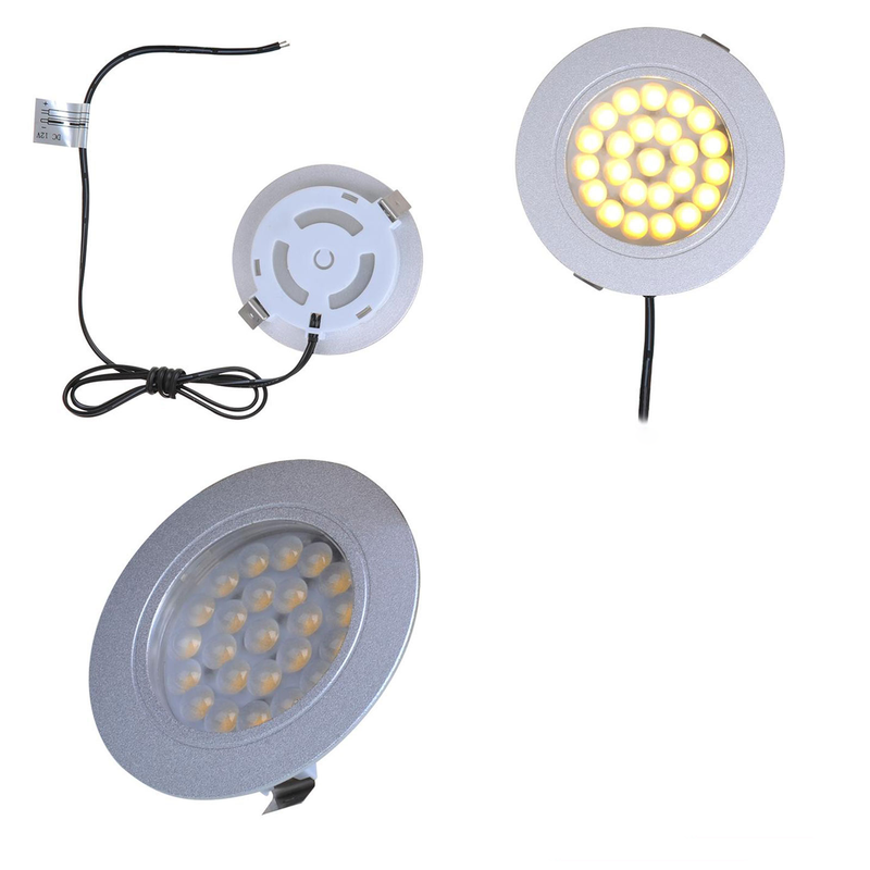 Einbauspot 24 LED-Deckenleuchte 12v, 220lm, Ø65x11mm