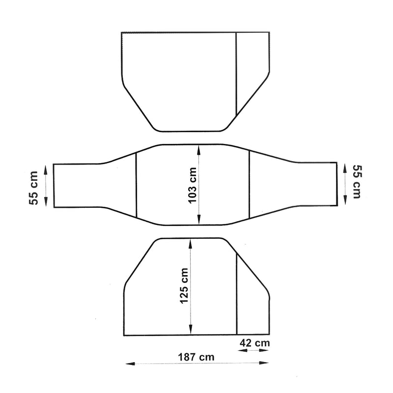 Deichsel Fahrradträger 2 Fahrräder, klappbar, 4,6 Kg + XL Fahrradhülle