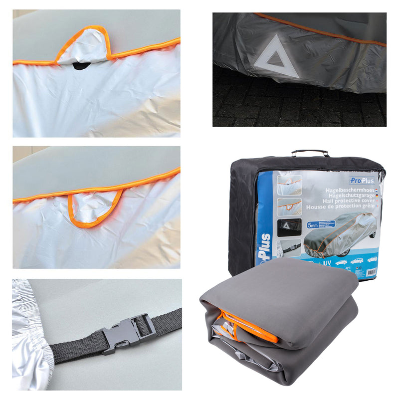 ProPlus Hagelschutzgarage XXL für Oberklasse & SUV 570x178x119 cm + Parkscheibe