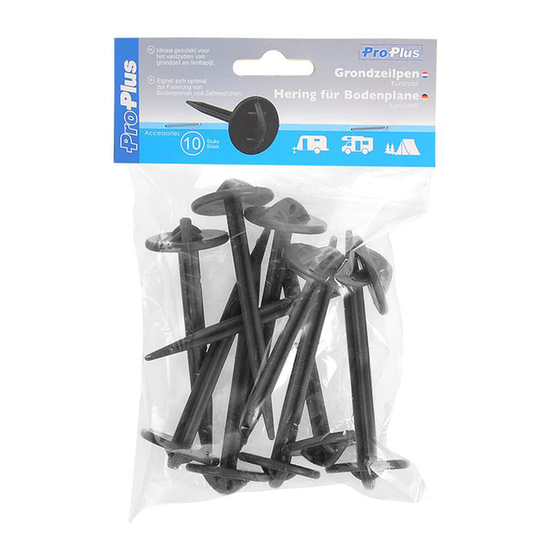 Kunststoffnagel 10er Set, 9 cm, grau