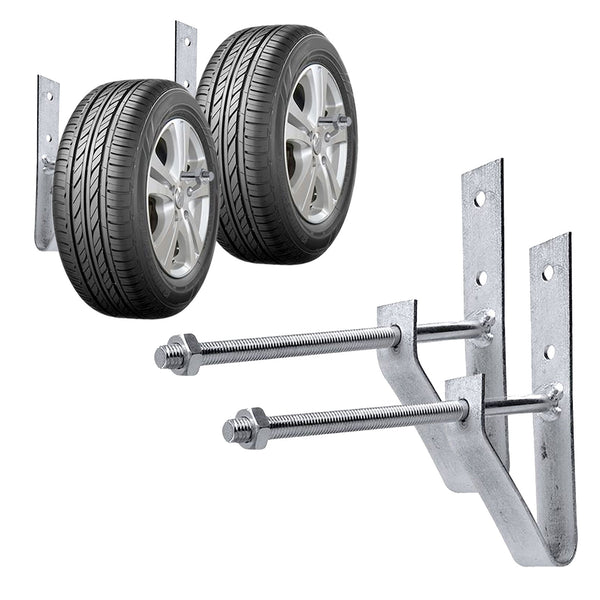 ProPlus Reifenwandhalter Set von 2 Stück inkl Schrauben und Dübel