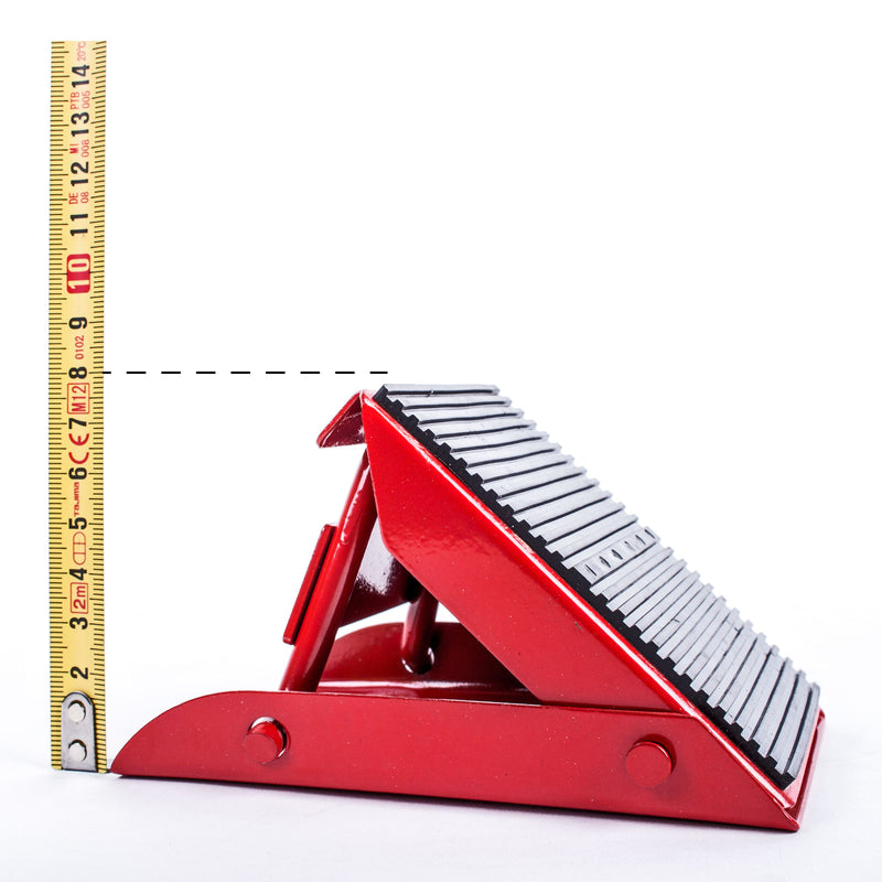 2er Set Mini Unterlegkeil klappbar 1000 Kg Rot