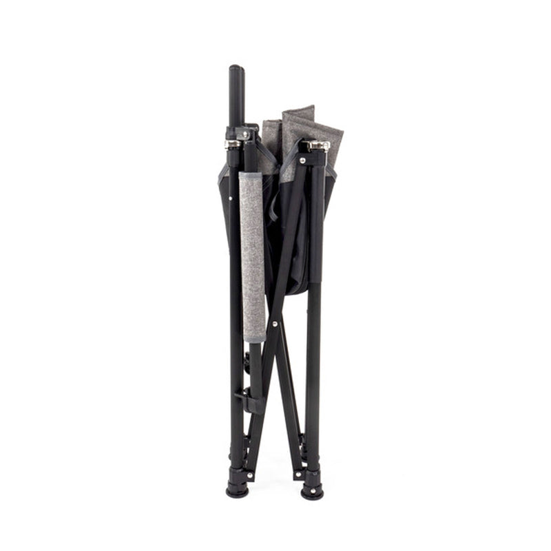 2x Campingstuhl Klappstuhl Outdoor Regiestuhl faltbar bis 100Kg schwarz nur 2,8Kg