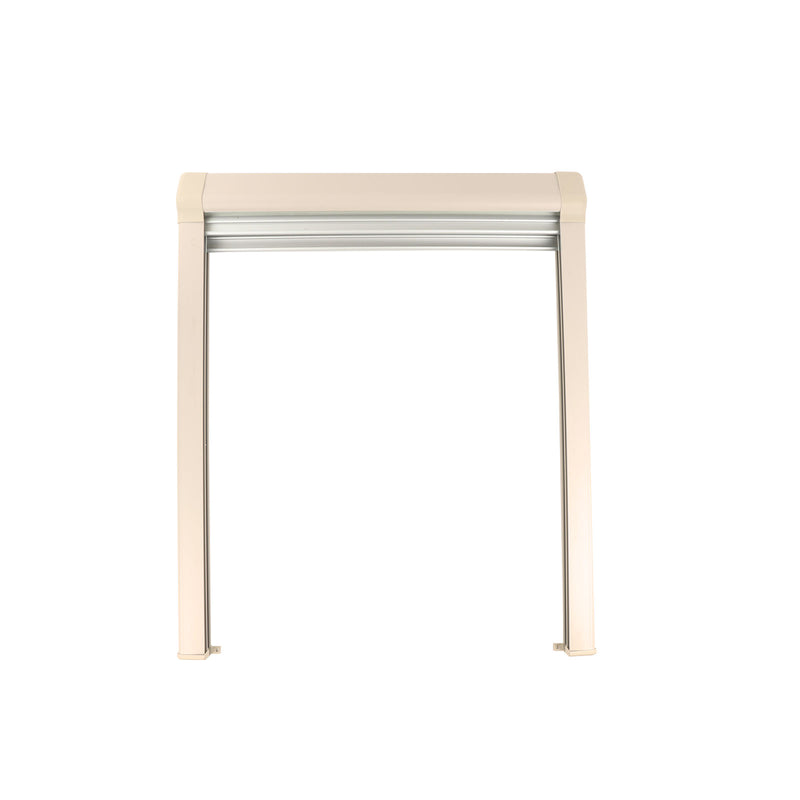 Verdunklungsrollo 35-180x65cm Ivory/Grau - versch. Größen - Rollo Insektenschutz rahmenlose Fenster