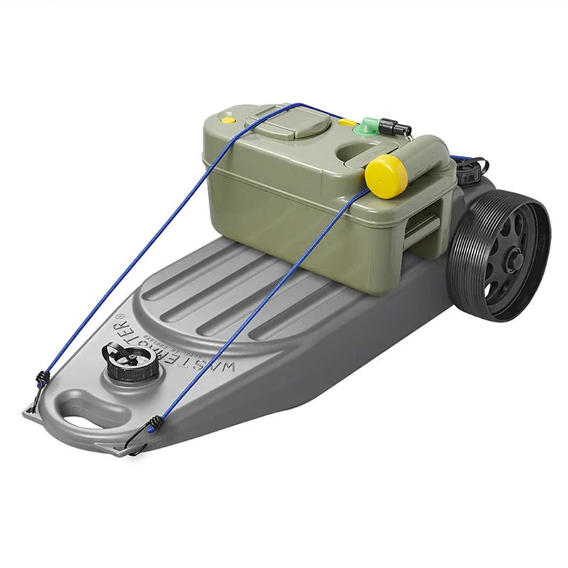 AQUA WM Wastemaster Abwassertank 38 L Grauwassertank grau rollbar