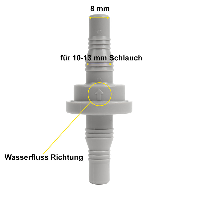 Rückschlagventil | Wasserleitung | 10-13mm | für Wohnwagen, Wohnmobil, Caravan