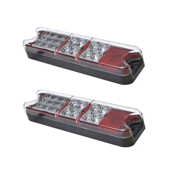 2er Set Rückleuchte 5 Funktionen 192x51mm 21 LEDs Heckleuchte Anhänger, Trailer