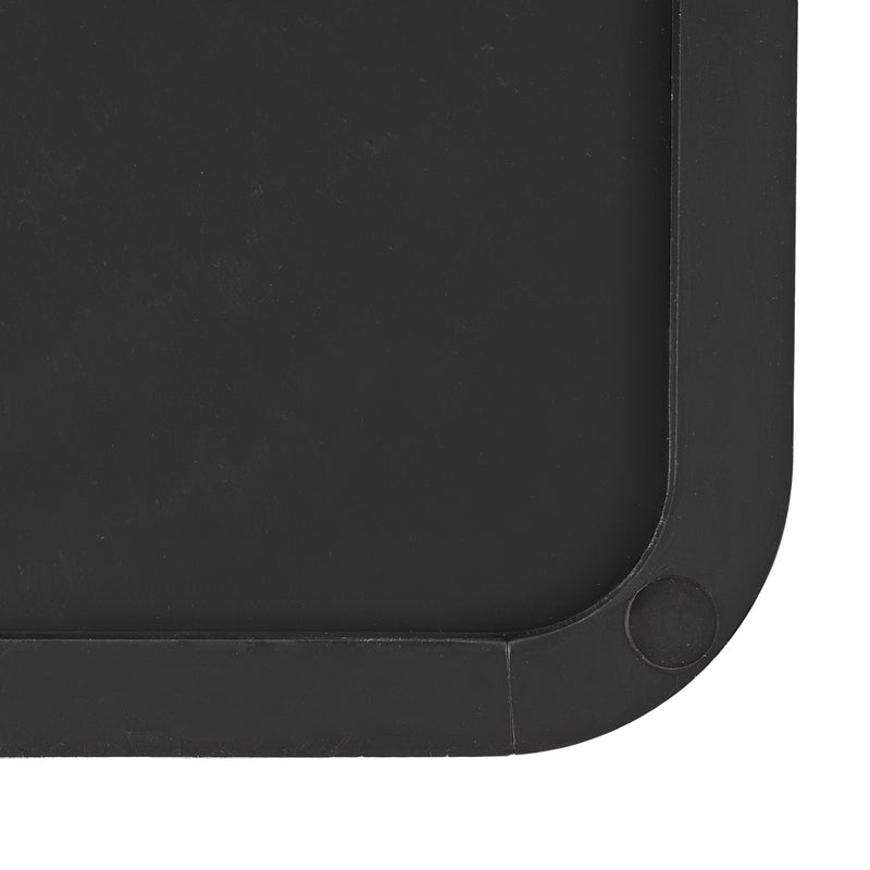 2x Schmutzfänger universal Gummi 23x20cm schwarz für Anhänger, Wohnwagen, Pkw