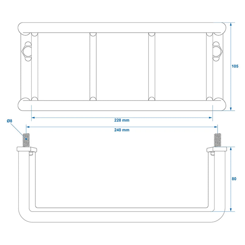 2 x Universal Rücklicht Schutzgitter 228x105x80mm Rücklichtschutz Rückleuchte