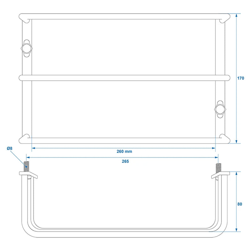 2x Universal Rücklicht Schutzgitter 260x170x80mm Rücklichtschutz Rückleuchte