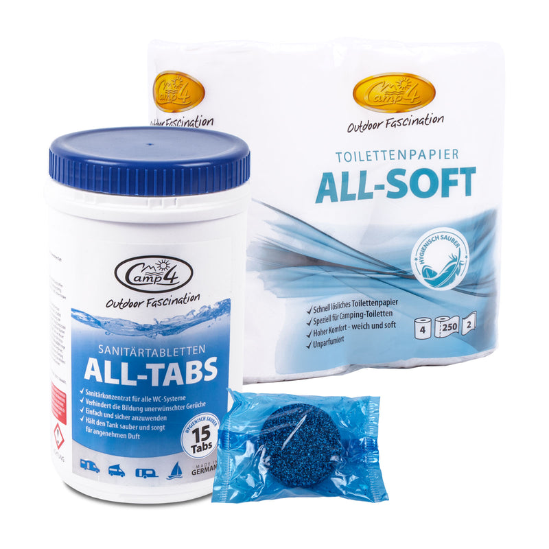 Camp4 All-Tabs Toilettentabletten 15 st., für Abwassertanks