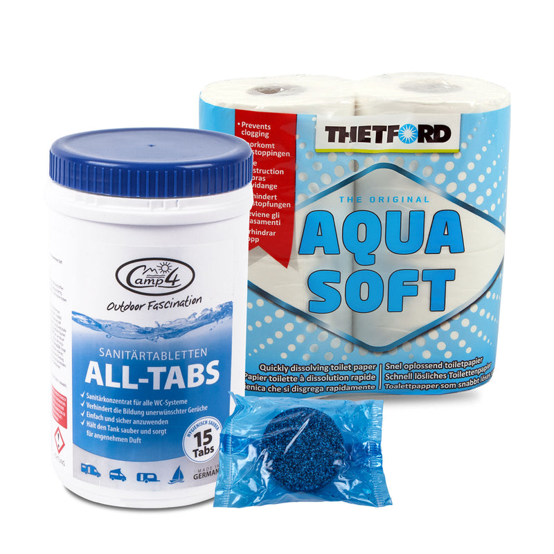 Camp4 All-Tabs Toilettentabletten 15 st., für Abwassertanks