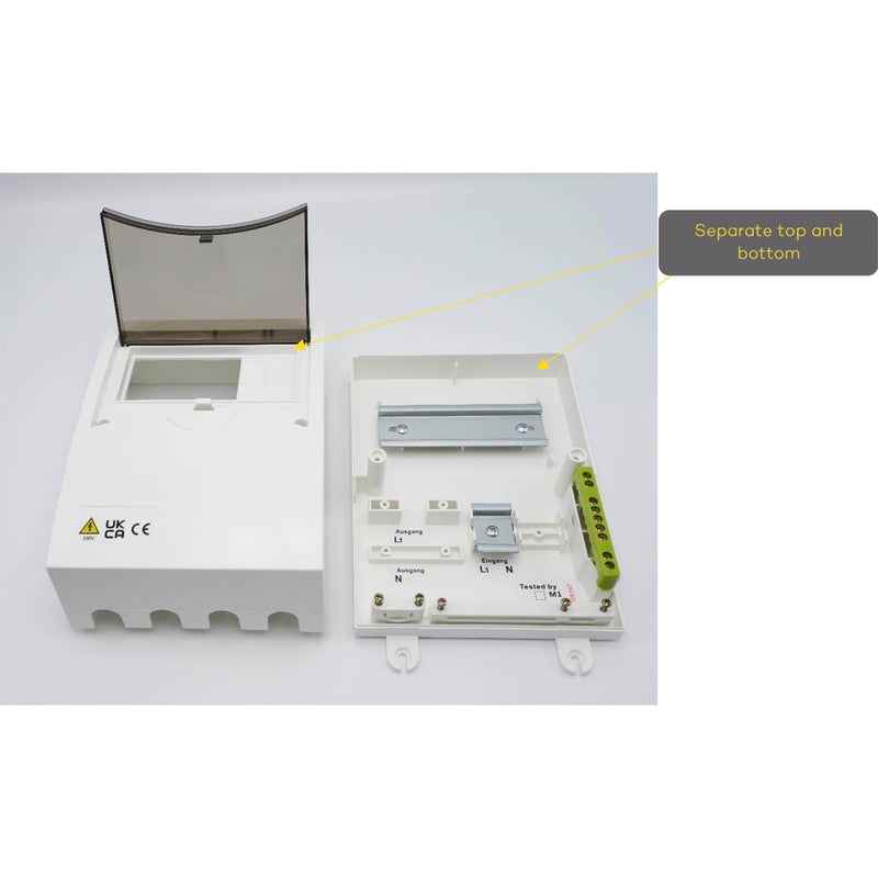 Sicherungskasten leer für 6 Module, Sicherungsbox Wohnwagen, Wohnmobil, Caravan