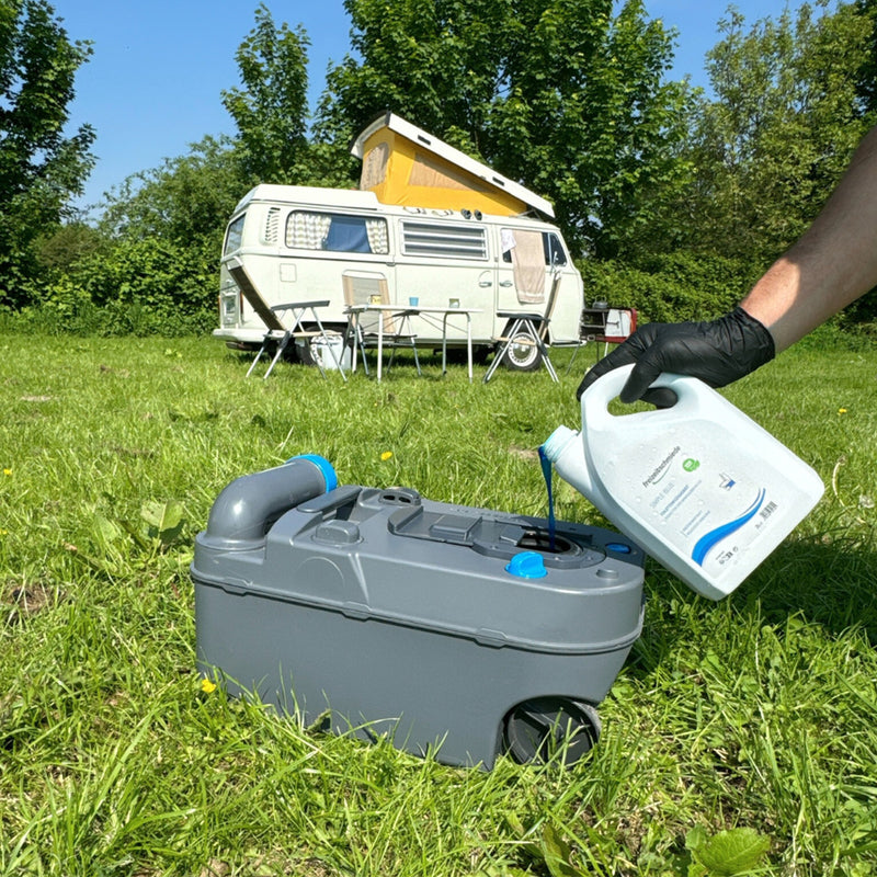 Freizeitschmiede Simple Blue Toiletten Zusatz 2L Abwasserbehälter Sanitärflüssigkeit Sets