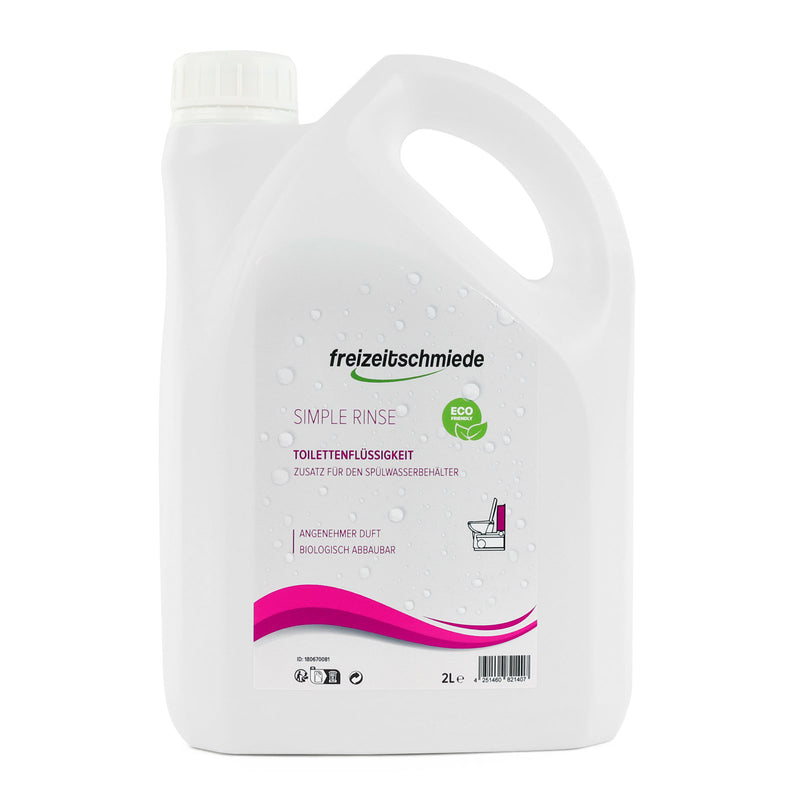 Freizeitschmiede Simple Rinse Toiletten Zusatz für Spülbehälter 2L Spülwasserzusatz Sets