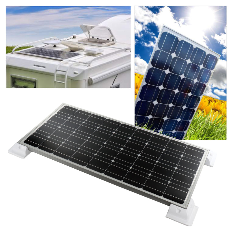 Solar Panel Set 130W | MPPT Regler | Halter | 5M Kabel | Sika | Dachdurchführung