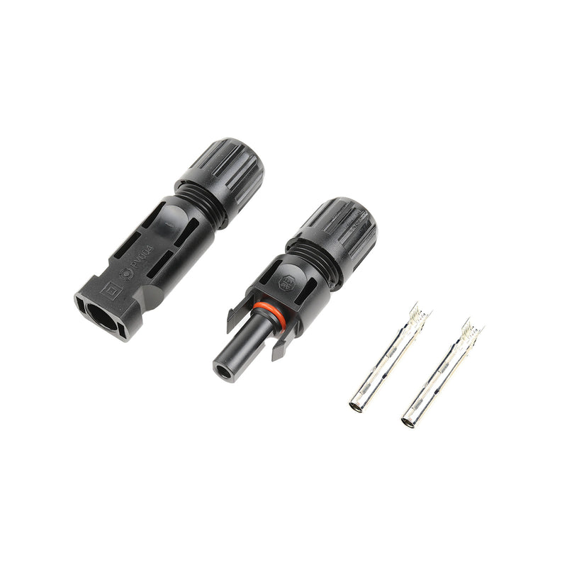 2x Carbest Solar Stecker MC4 Set 4-6mm² Querschnitt Rastverrieglung wasserdicht IP68