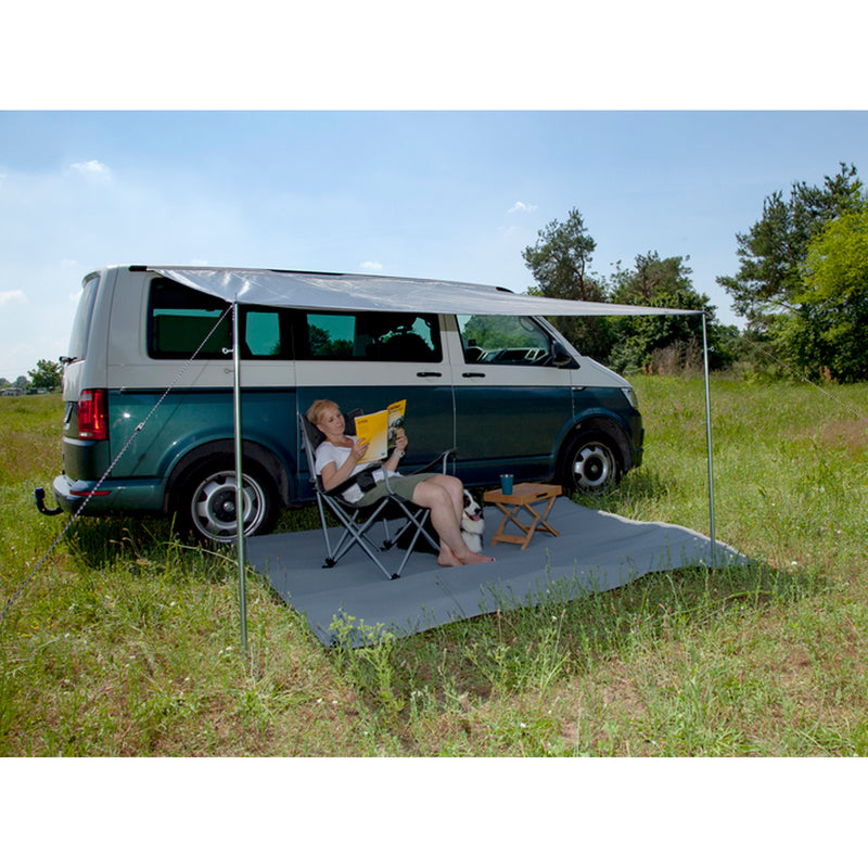 Universal Sonnensegel COMO 2 Anthrazit, 250x240cm Camping Sonnendach Wohnwagen