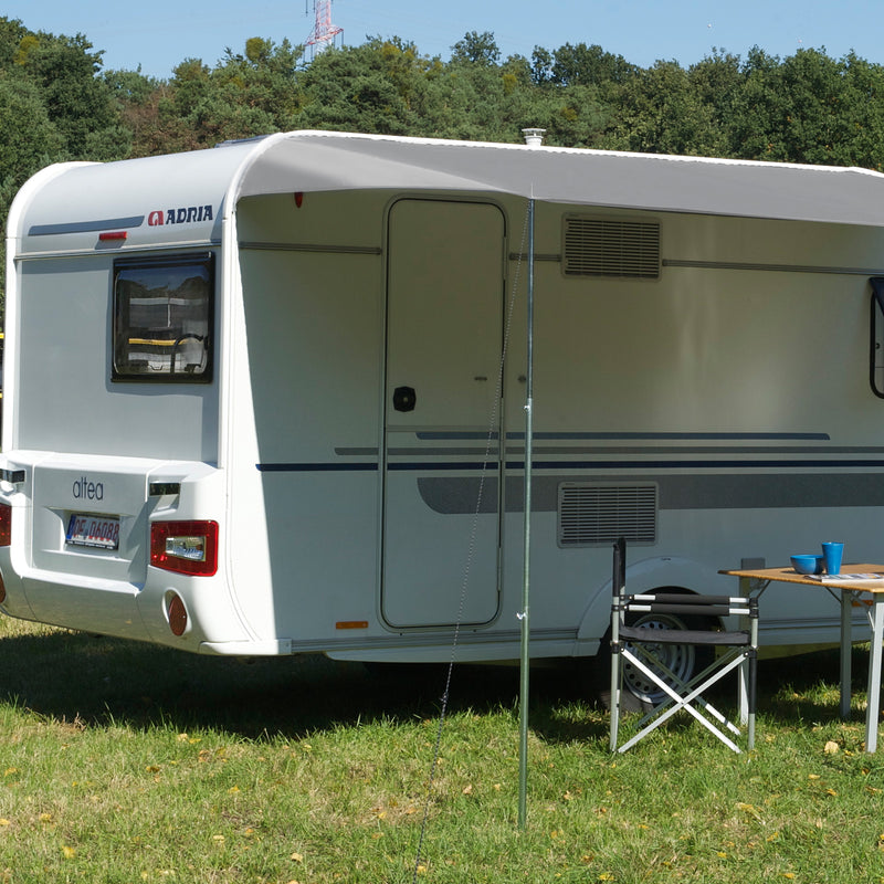 Sonnendach Sonnensegel Como 4 grau 350 x 240cm für Wohnwagen, Wohnmobil